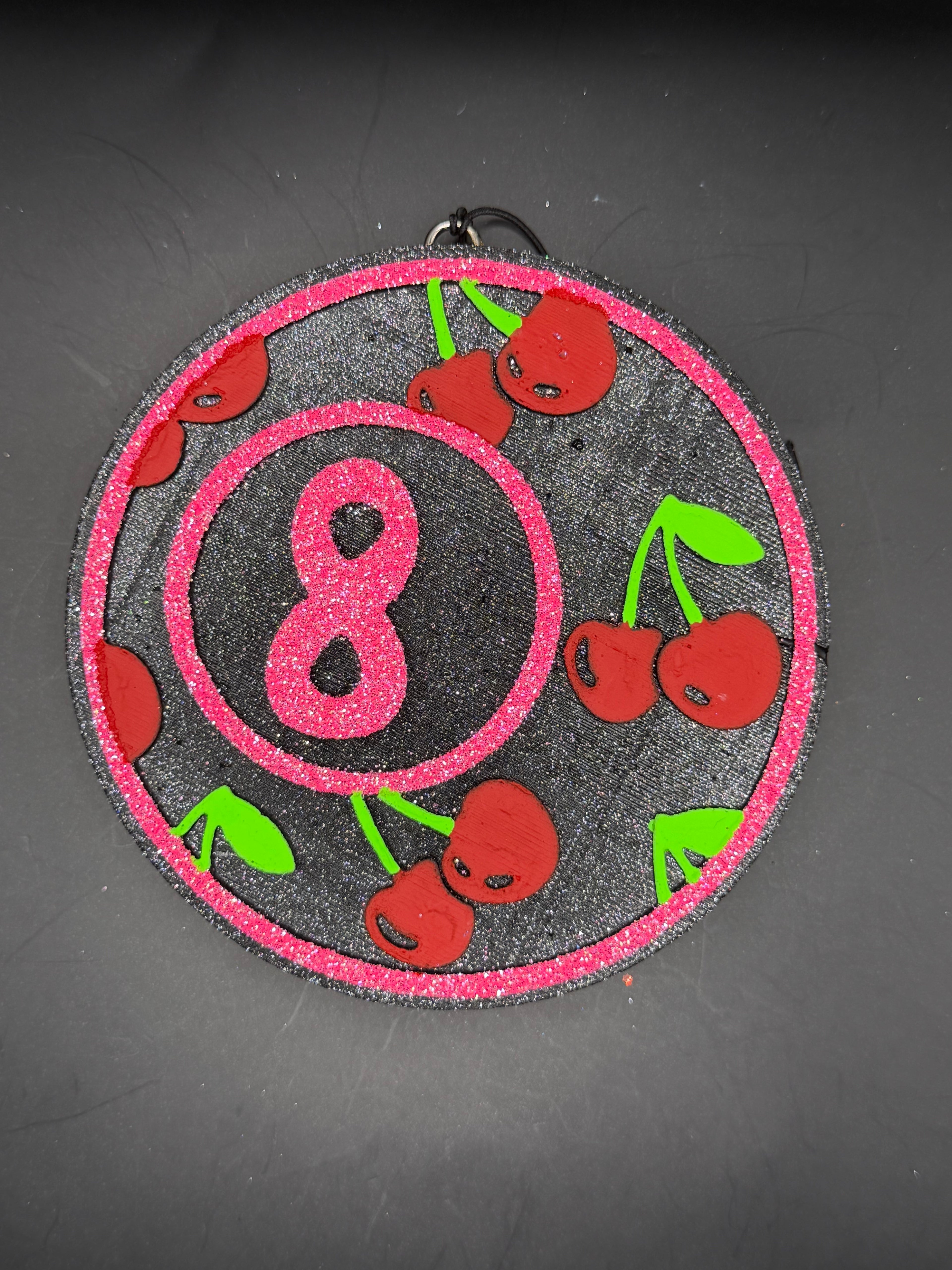 8 Ball with Cherries