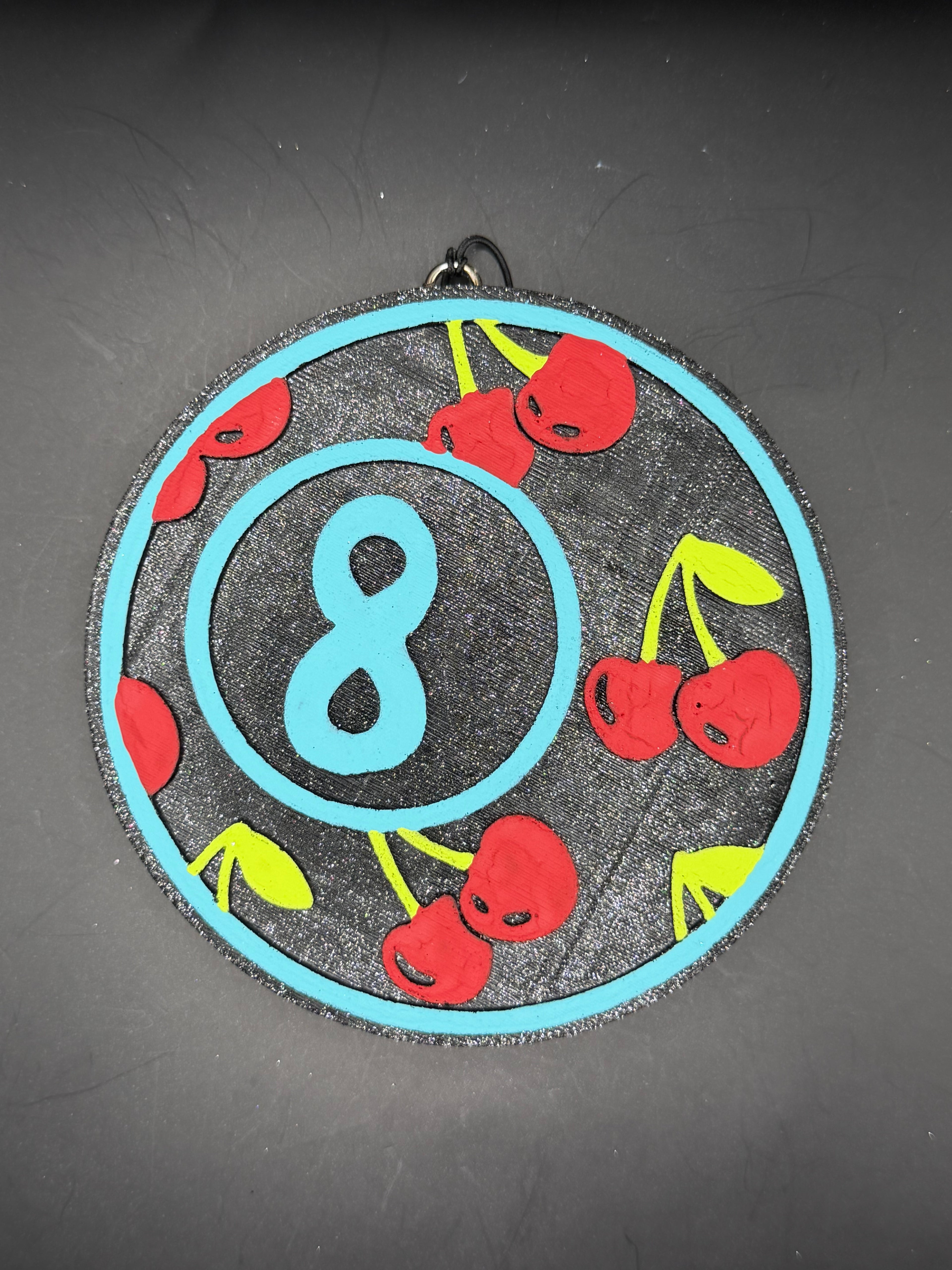 8 Ball with Cherries