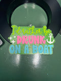 Drunk on a boat