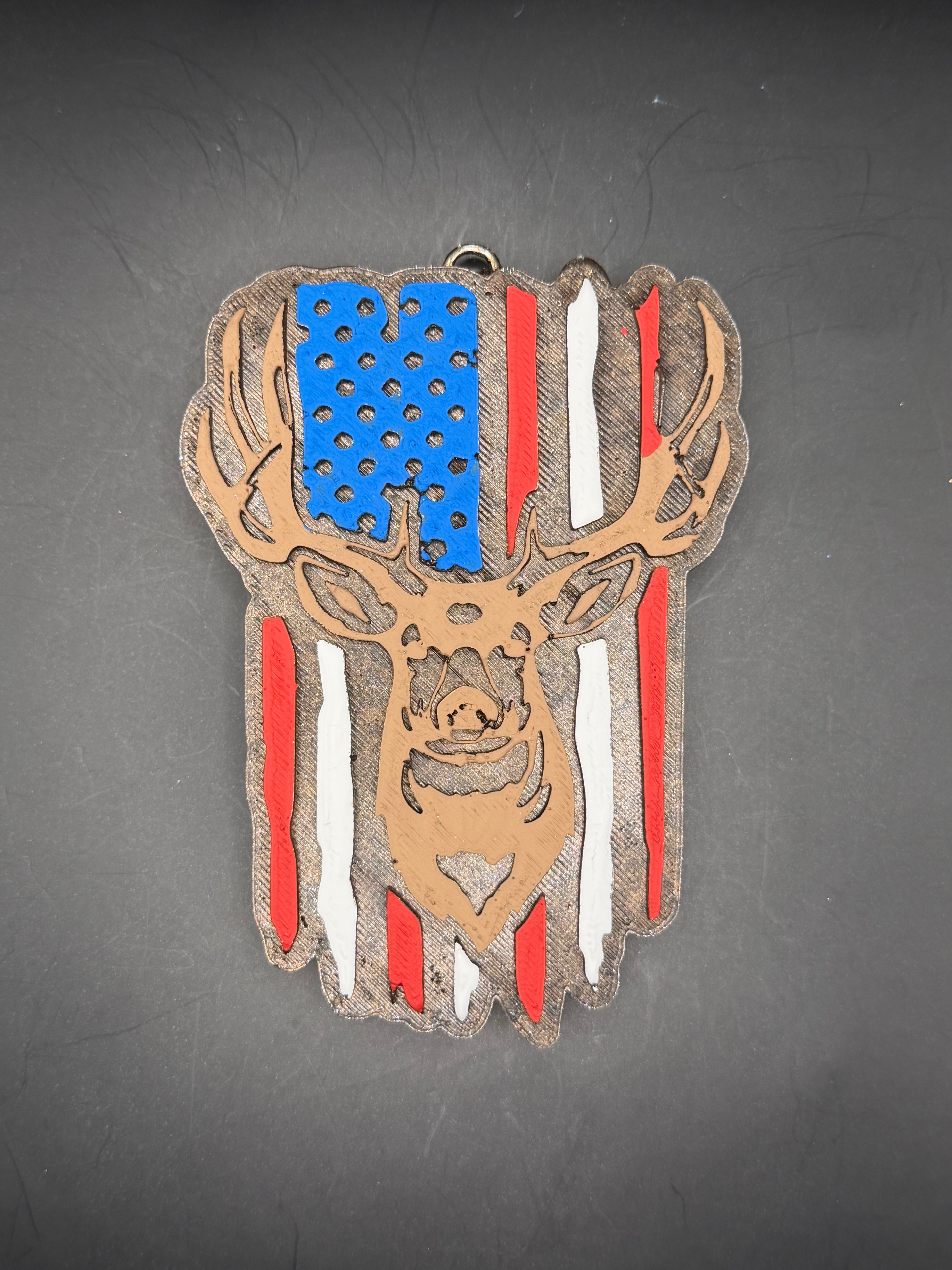 Deer w/ Flag